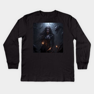 Creepy And Attractive Banshee Kids Long Sleeve T-Shirt